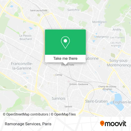 Ramonage Services map