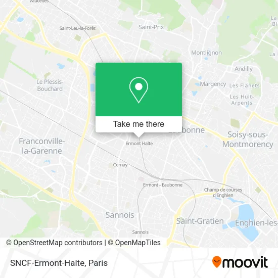 SNCF-Ermont-Halte map