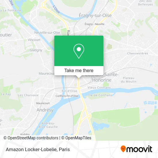 Amazon Locker-Lobelie map