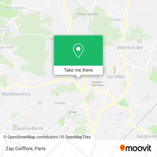 Zap Coiffure map