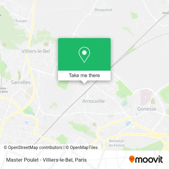 Master Poulet - Villiers-le-Bel map
