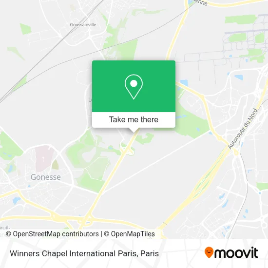 Winners Chapel International Paris map