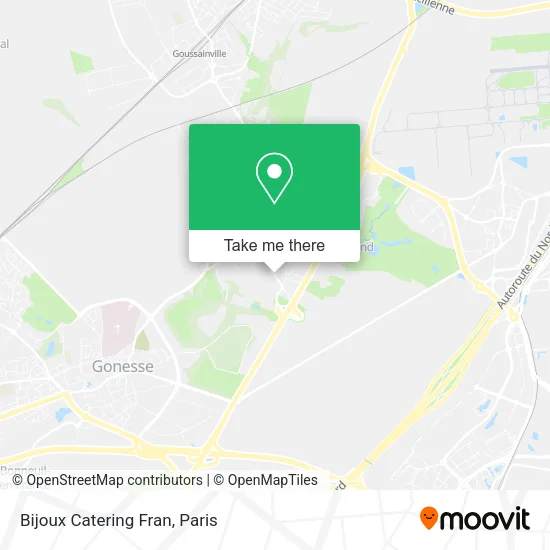Bijoux Catering Fran map