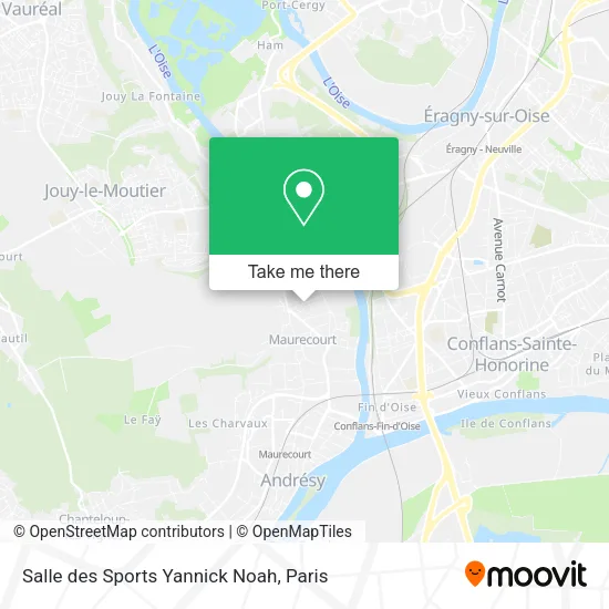 Salle des Sports Yannick Noah map