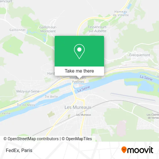 FedEx map
