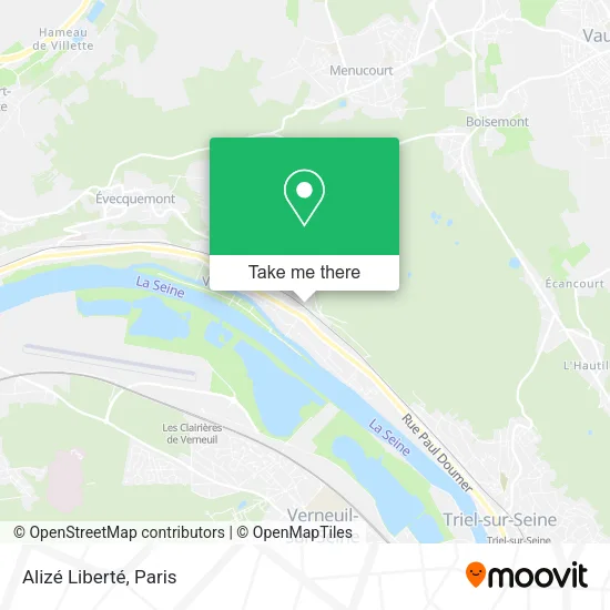 Alizé Liberté map