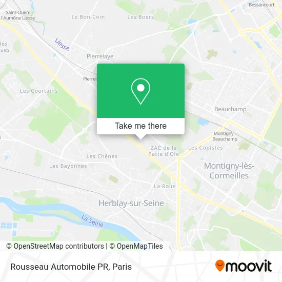 Rousseau Automobile PR map