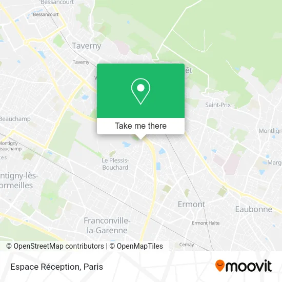 Espace Réception map