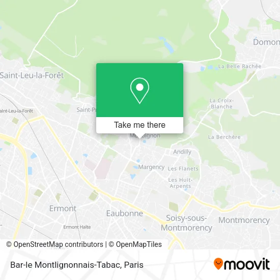 Bar-le Montlignonnais-Tabac map