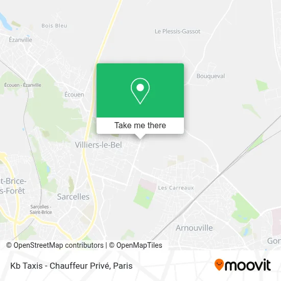 Kb Taxis - Chauffeur Privé map