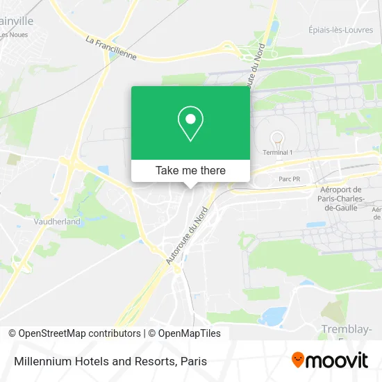 Millennium Hotels and Resorts map