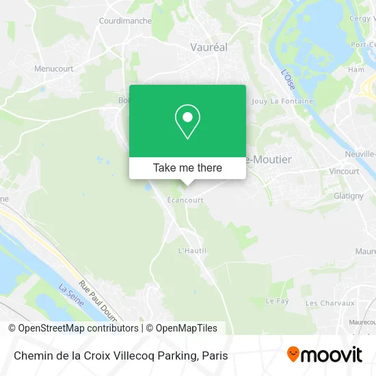 Chemin de la Croix Villecoq Parking map