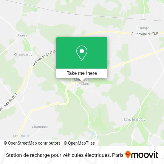 Station de recharge pour véhicules électriques map