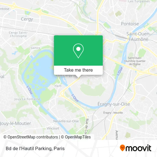 Bd de l'Hautil Parking map