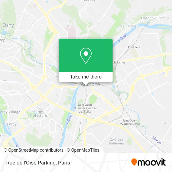 Rue de l'Oise Parking map