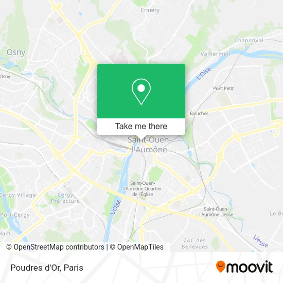 Poudres d'Or map