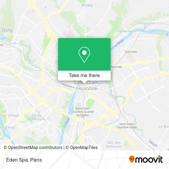 Éden Spa map