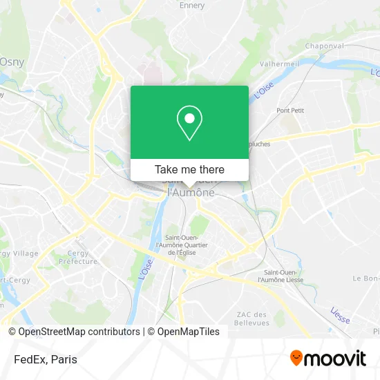 FedEx map