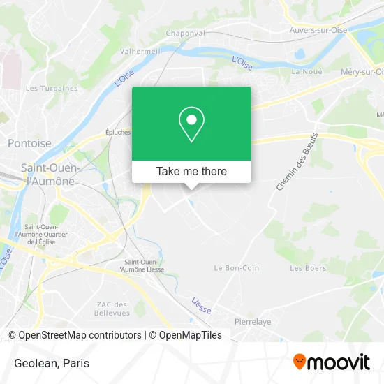 Geolean map