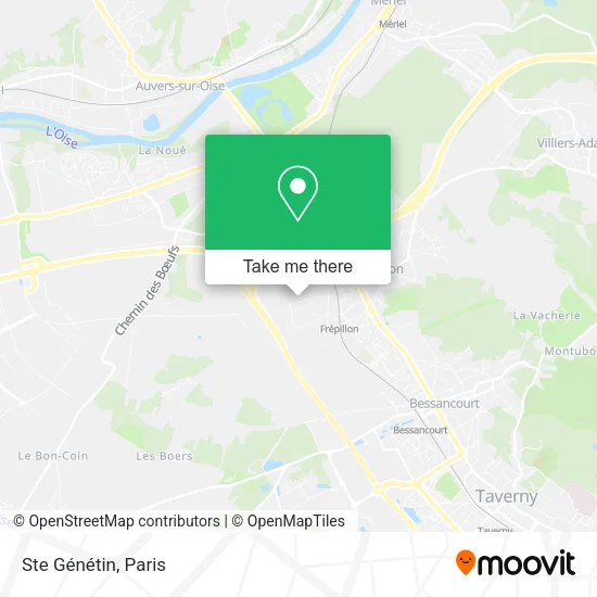 Ste Génétin map