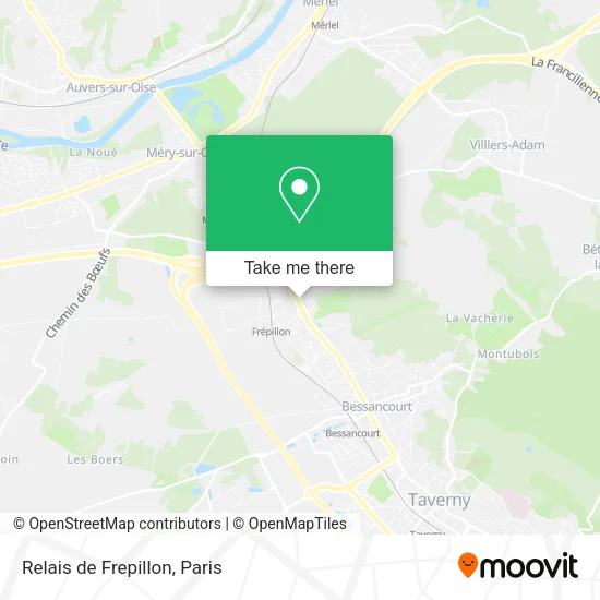 Relais de Frepillon map