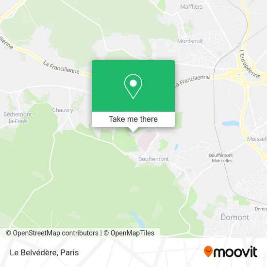 Mapa Le Belvédère