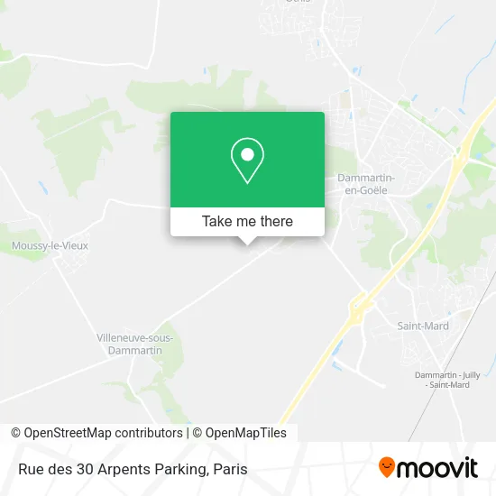Rue des 30 Arpents Parking map