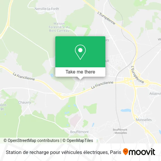 Station de recharge pour véhicules électriques map