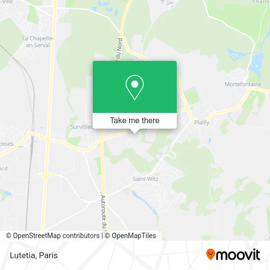 Lutetia map