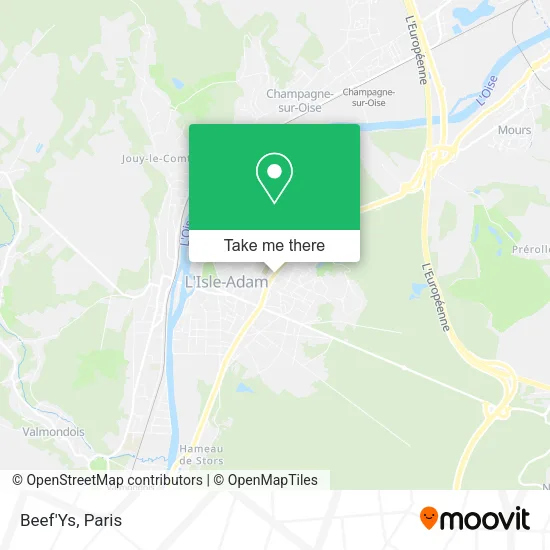 Beef'Ys map