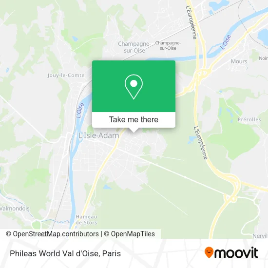 Phileas World Val d'Oise map