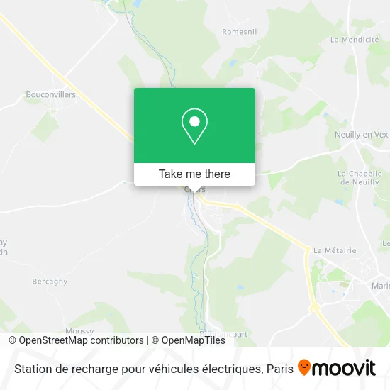 Station de recharge pour véhicules électriques map