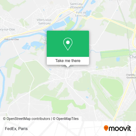 FedEx map
