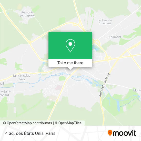 4 Sq. des États Unis map