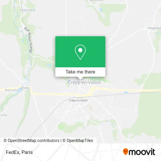 FedEx map