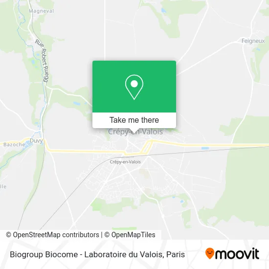 Biogroup Biocome - Laboratoire du Valois map