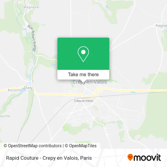 Rapid Couture - Crepy en Valois map