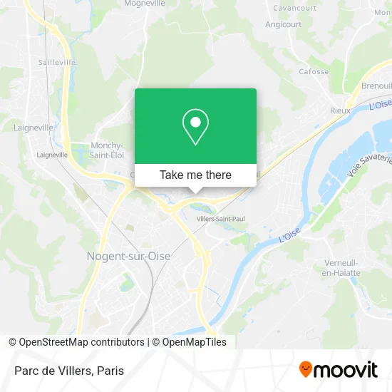 Parc de Villers map