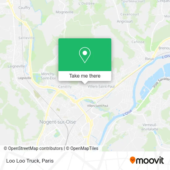 Loo Loo Truck map