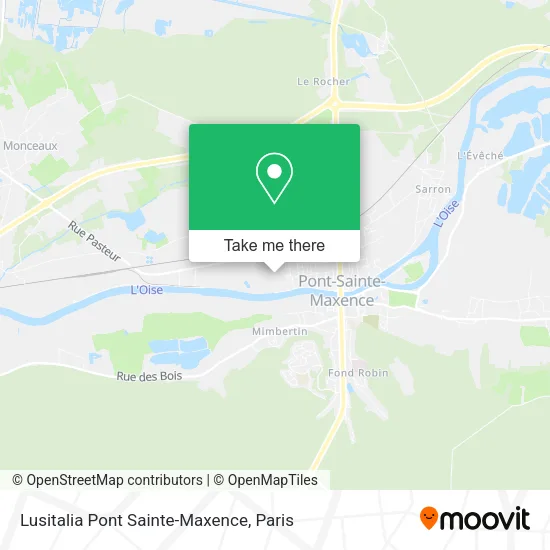 Lusitalia Pont Sainte-Maxence map