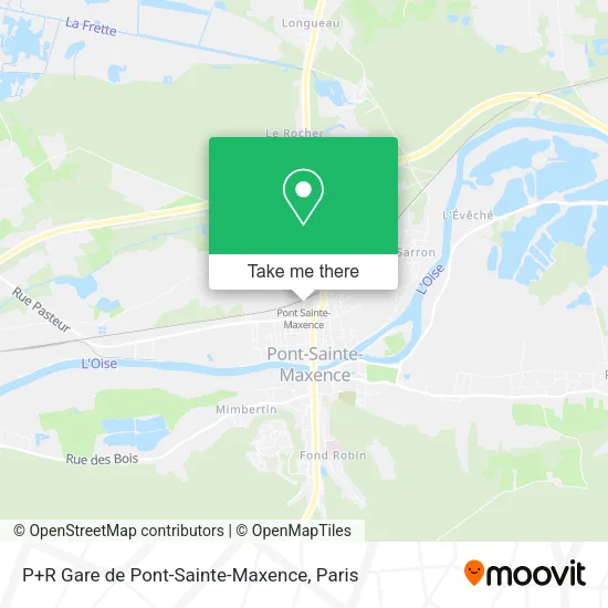 Mapa P+R Gare de Pont-Sainte-Maxence