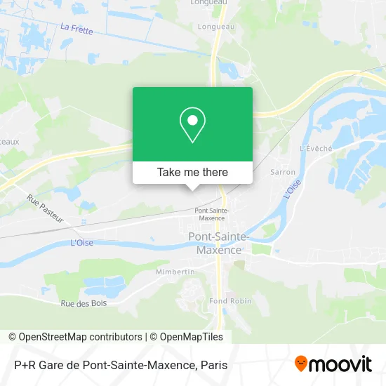 Mapa P+R Gare de Pont-Sainte-Maxence