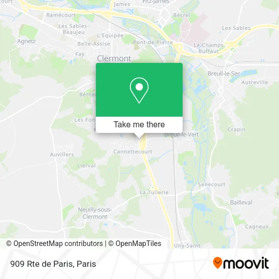 909 Rte de Paris map