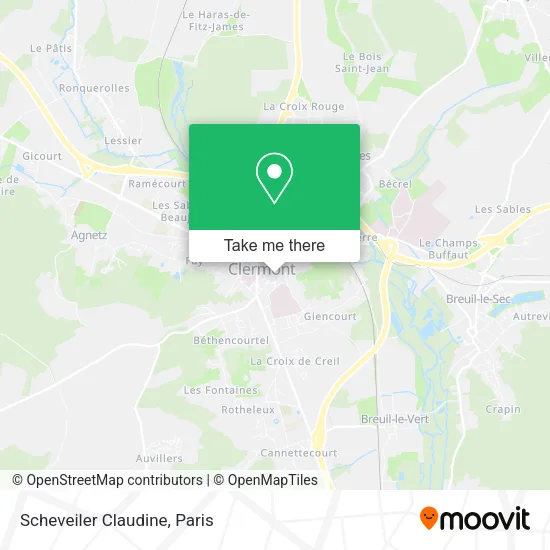 Scheveiler Claudine map