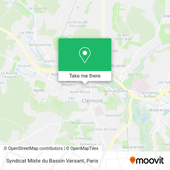 Syndicat Mixte du Bassin Versant map