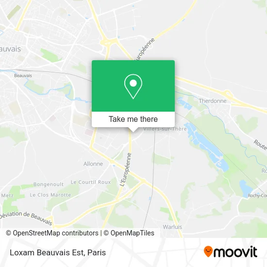 Loxam Beauvais Est map
