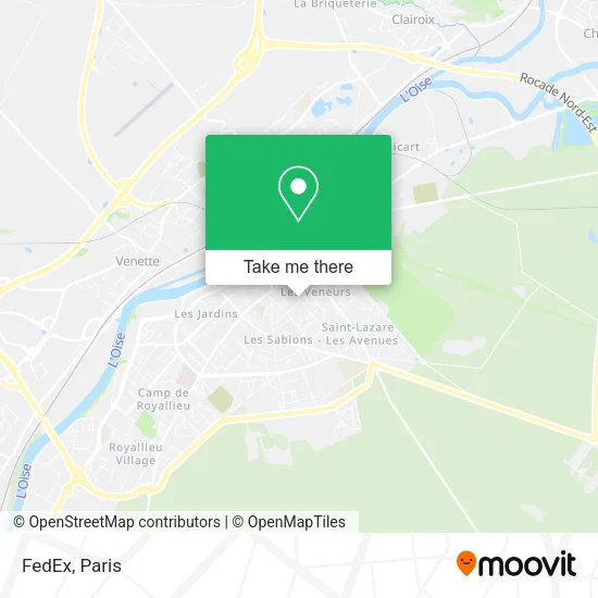 FedEx map