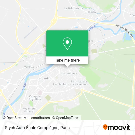 Mapa Stych Auto-École Compiègne