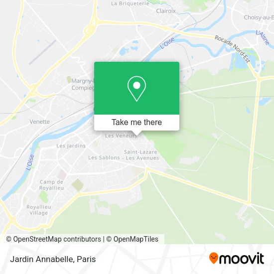 Jardin Annabelle map