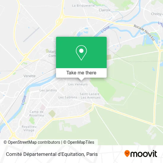 Comité Départemental d'Equitation map